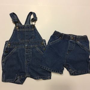 Overall jean shorts & jean shorts boys